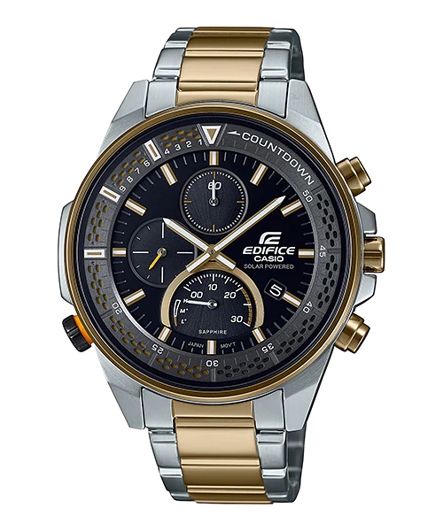 นาฬิกา Casio EDIFICE Solar-Powered Chronograph Sapphire EFS-S590 series รุ่น EFS-S590SG-1AV ของแท้ รับประกัน 1 ปี