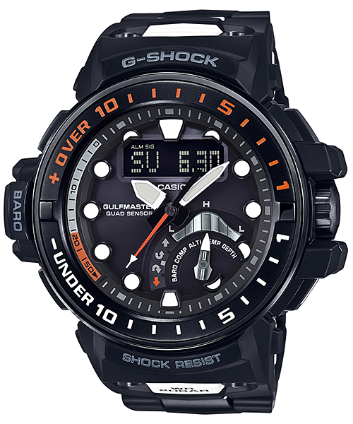 นาฬิกา Casio G-Shock GULFMASTER Quad Sensor สายข้อแข็งแบบกำไล รุ่น GWN-Q1000MC-1A ของแท้ รับประกัน1ปี