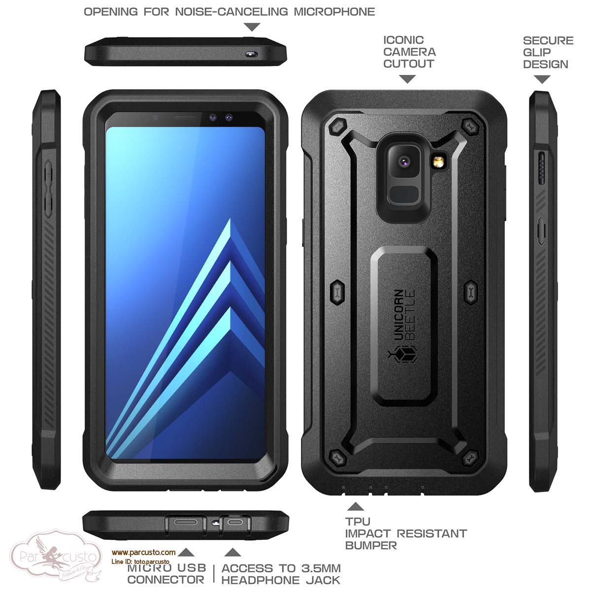 เคสกันกระแทก Samsung Galaxy A8 และ A8 Plus [2018] (คนละขนาด โปรดระบุ) จาก SUPCASE [หมด]