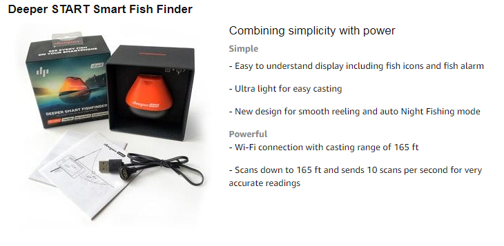 โซน่าจิ๋วอัจฉริยะช่วยหาปลา Deeper START Smart Fish Finder รุ่นประหยัด [Pre-order USA]