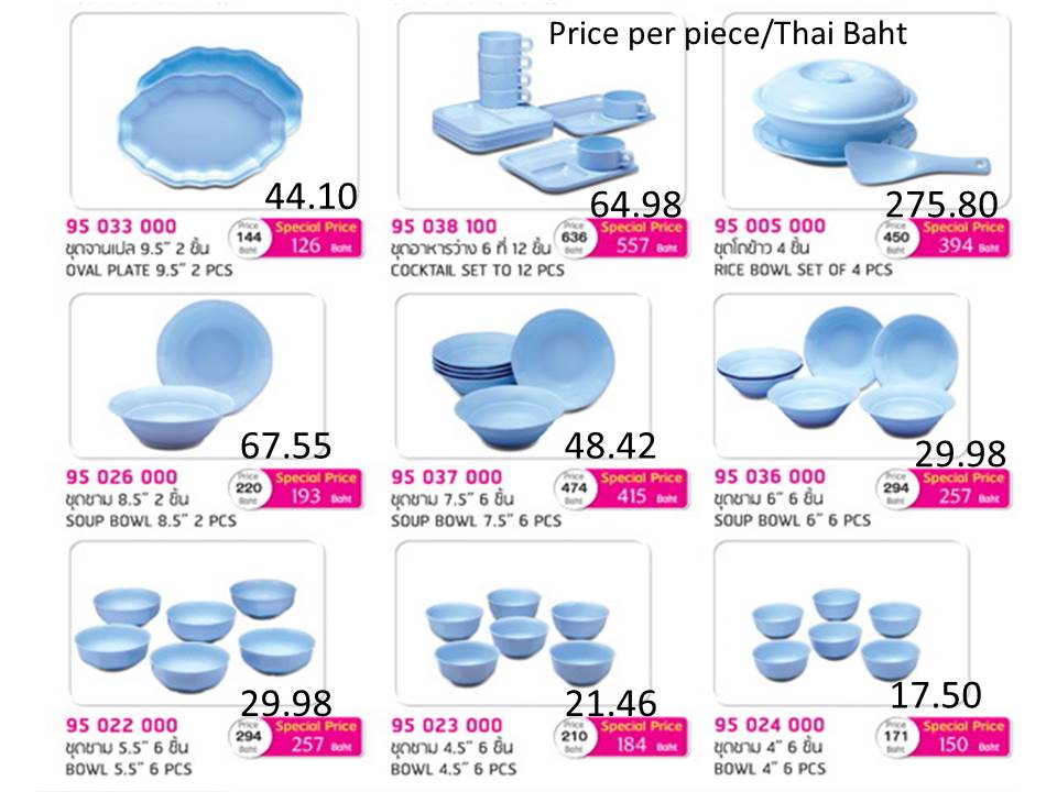 Superware จานชาม สีพื้น สกรีนข้อความคลิ๊กที่รูป