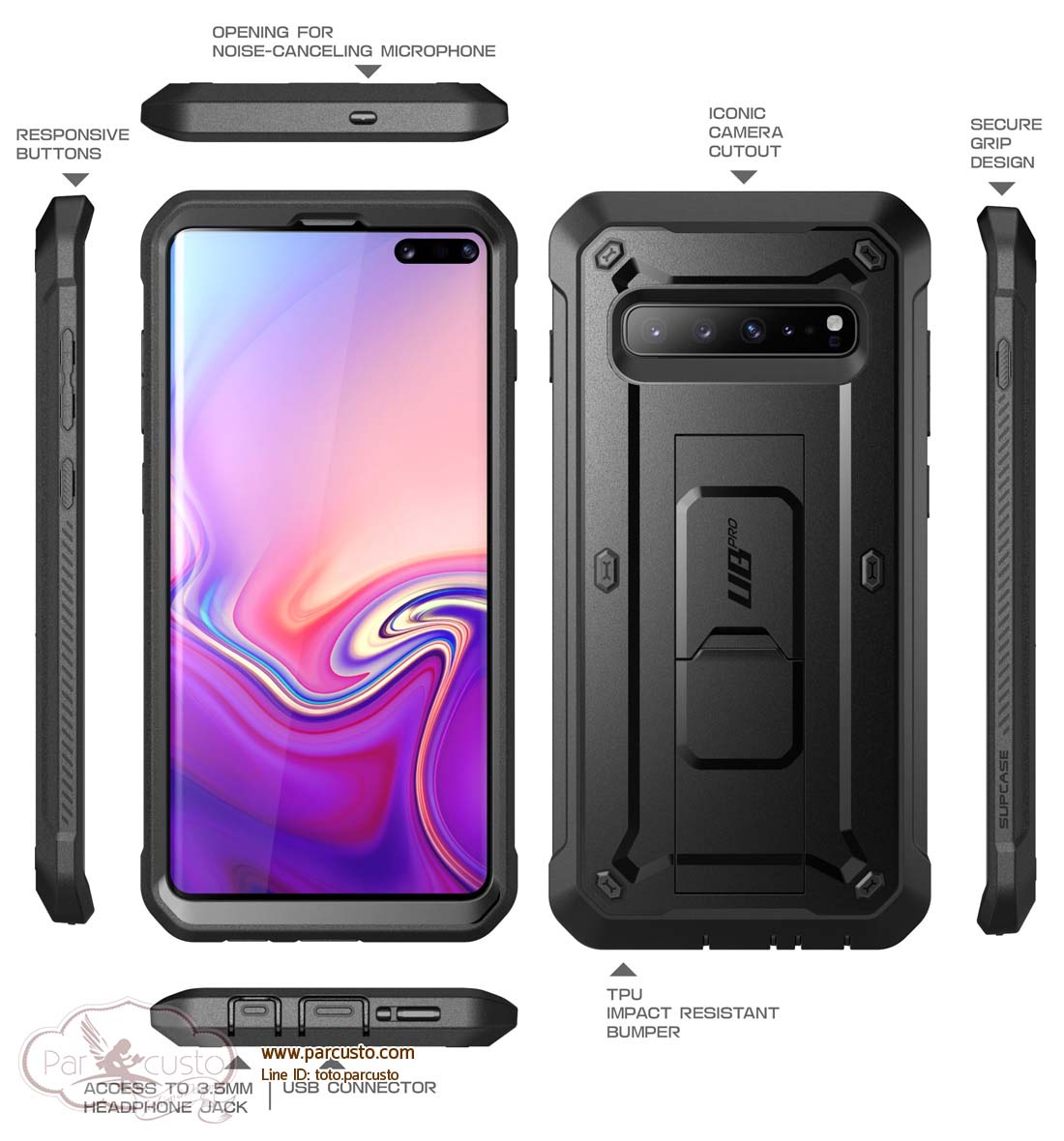 เคสกันกระแทก Samsung Galaxy S10 5G [Unicorn Beetle Pro] จาก SUPCASE [หมด]