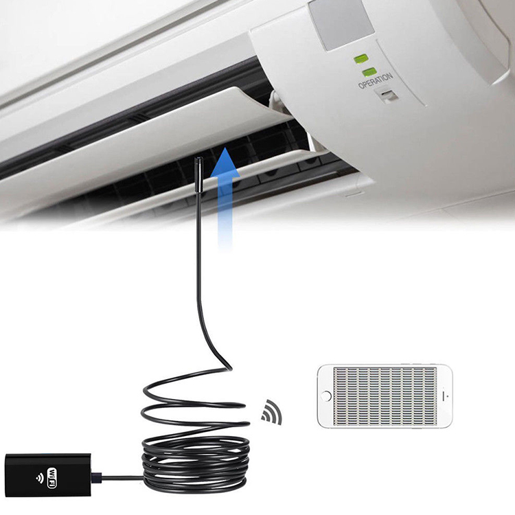 กล้องงูสายยาว wifi 8 มิลิเมตร รุ่น WF-01 สายยาว 3.5 เมตร