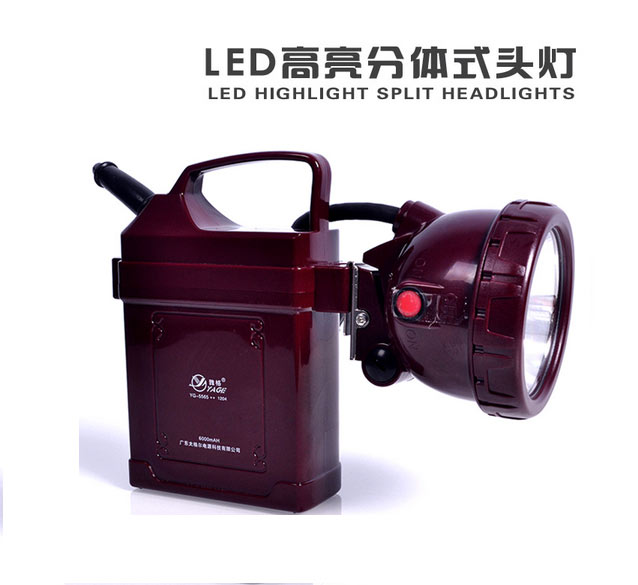 ไฟฉายแบบถือกันน้ำ+คาดหัว Hight-power, Waterproof LED 1ดวง 2 W. YG5566