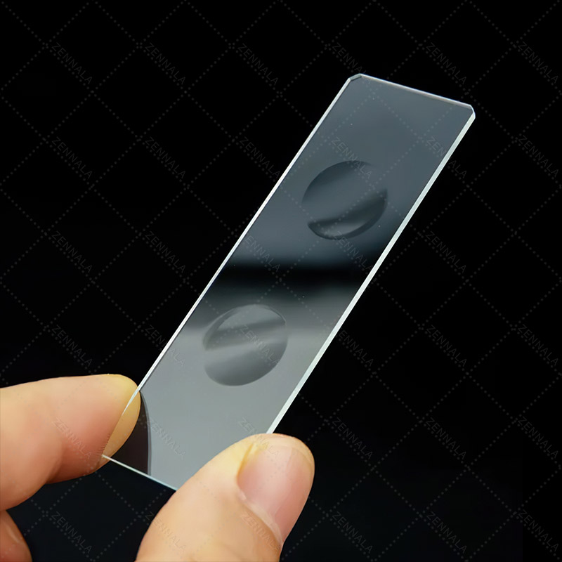 กระจกสไลด์ Microscope แบบ 2 หลุม Double Concave