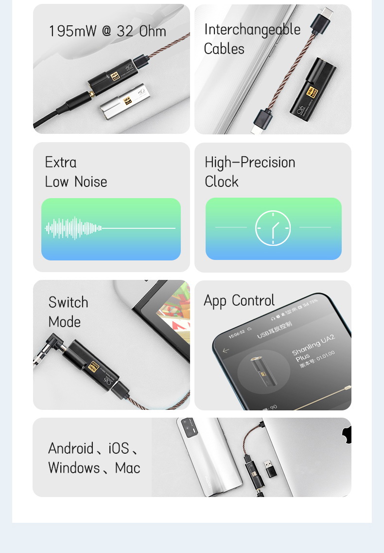 Shanling UA2 PLUS USB DAC/AMP พกพา ประกันศูนย์ไทย