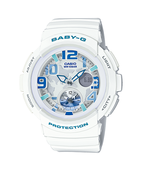 นาฬิกา คาสิโอ Casio Baby-G ANALOG-DIGITAL Beach Traveler series รุ่น BGA-190-7B ของแท้ รับประกัน1ปี