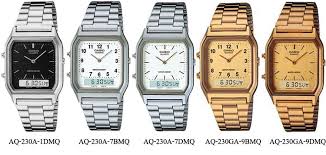 นาฬิกา คาสิโอ Casio STANDARD DIGITAL Vintage รุ่น AQ-230GA-9 ของแท้ รับประกัน1ปี