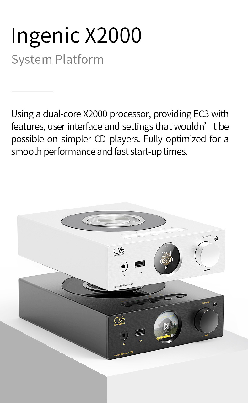 [PreOrder เท่านั้น] Shanling EC3 เครื่องเล่น CD ตั้งโต๊ะ ระดับเรือธง ประกันศูนย์ไทย