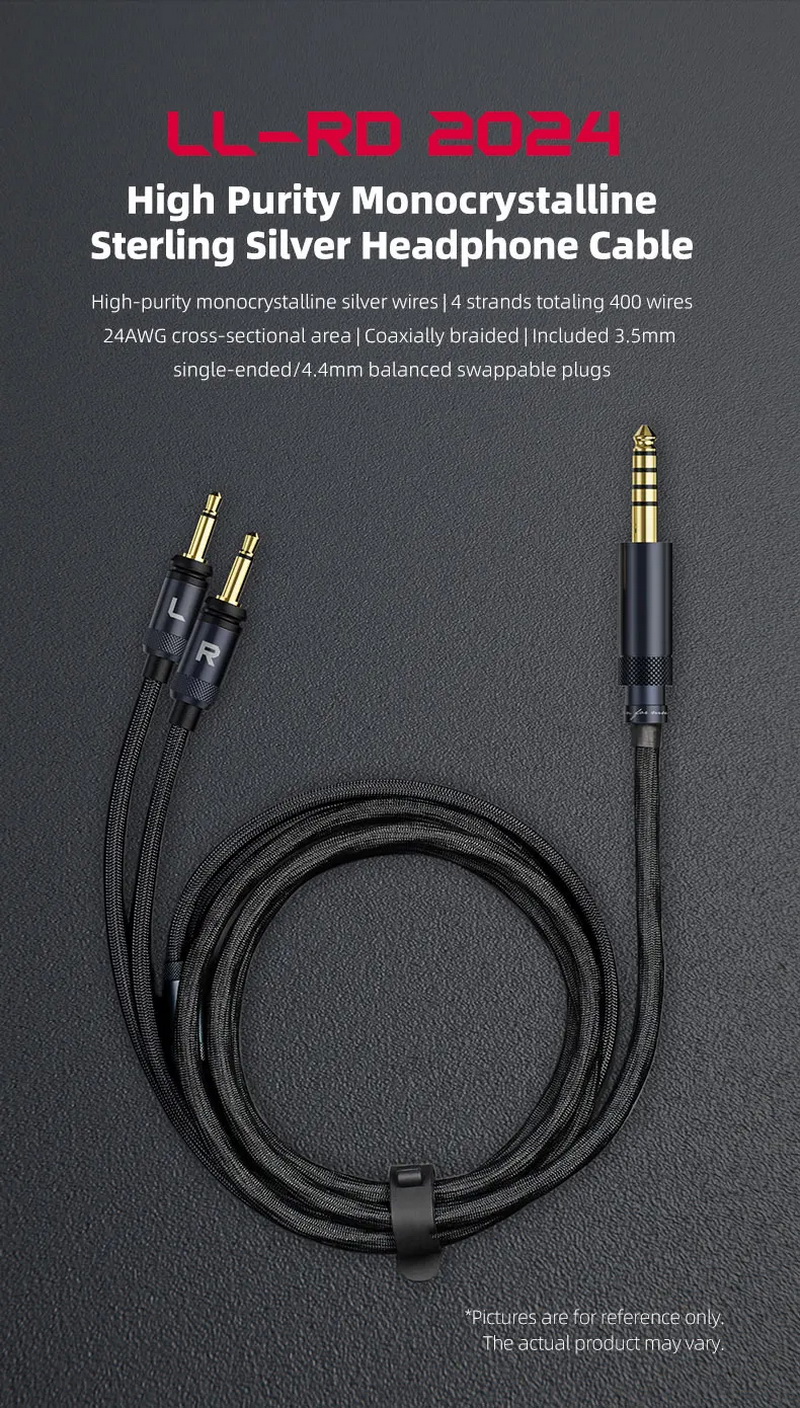 FiiO LL-RD 2024 รุ่นใหม่ปี 2024 สายอัพเกรดหูฟัง Headphone เงินสเตอร์ลิงผลึกเดี่ยวความบริสุทธิ์สูง ถอดเปลี่ยนปลั๊กได้ ประกันศูนย์ไทย