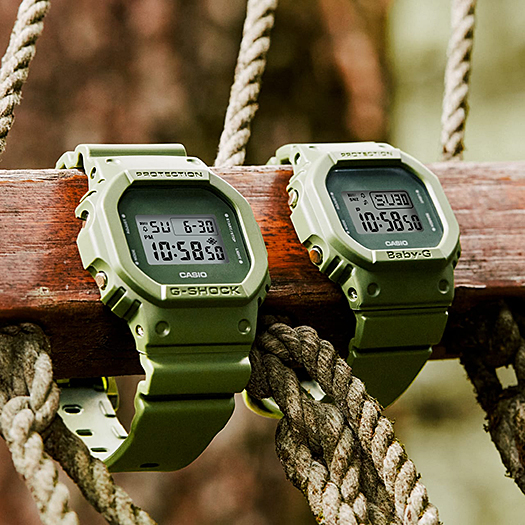 นาฬิกา Casio Baby-G Special Color EARTH TONE series รุ่น BGD-560ET-3 (สี Moss Green) ของแท้ รับประกัน1ปี