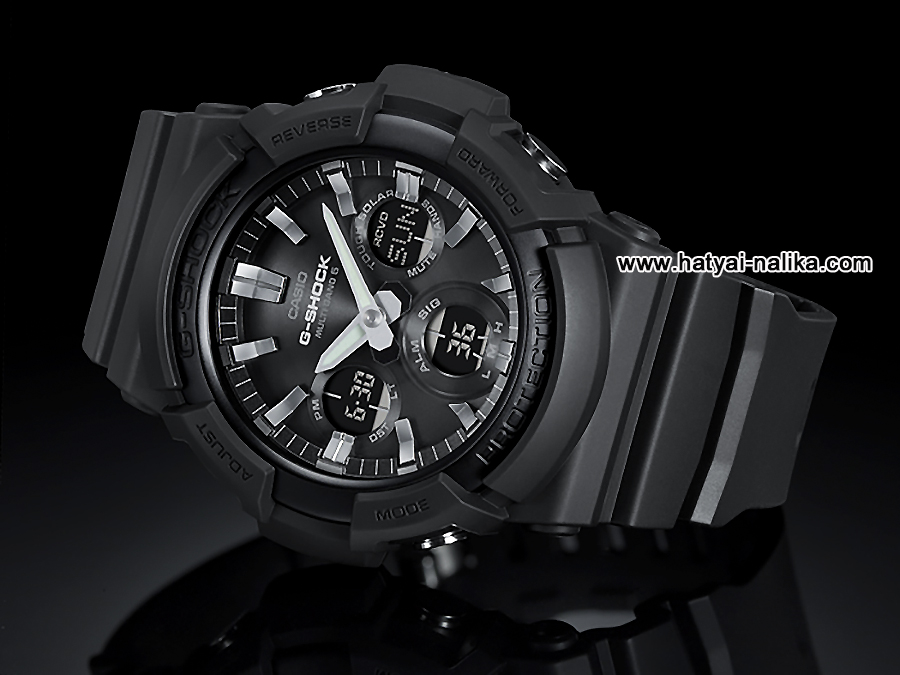 นาฬิกา Casio G-Shock Standard ANALOG-DIGITAL Tough Solar GAS-100 series รุ่น GAS-100B-1A (สีดำล้วน) ของแท้ รับประกัน1ปี