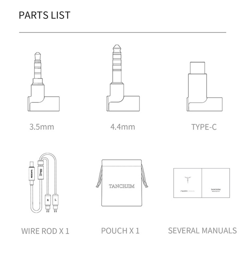 TANCHJIM CableX สายอัพเกรดโลหะผสม ทองแดง ชุบเงิน ถอดเปลี่ยนปลั๊กได้ ประกันศูนย์ไทย