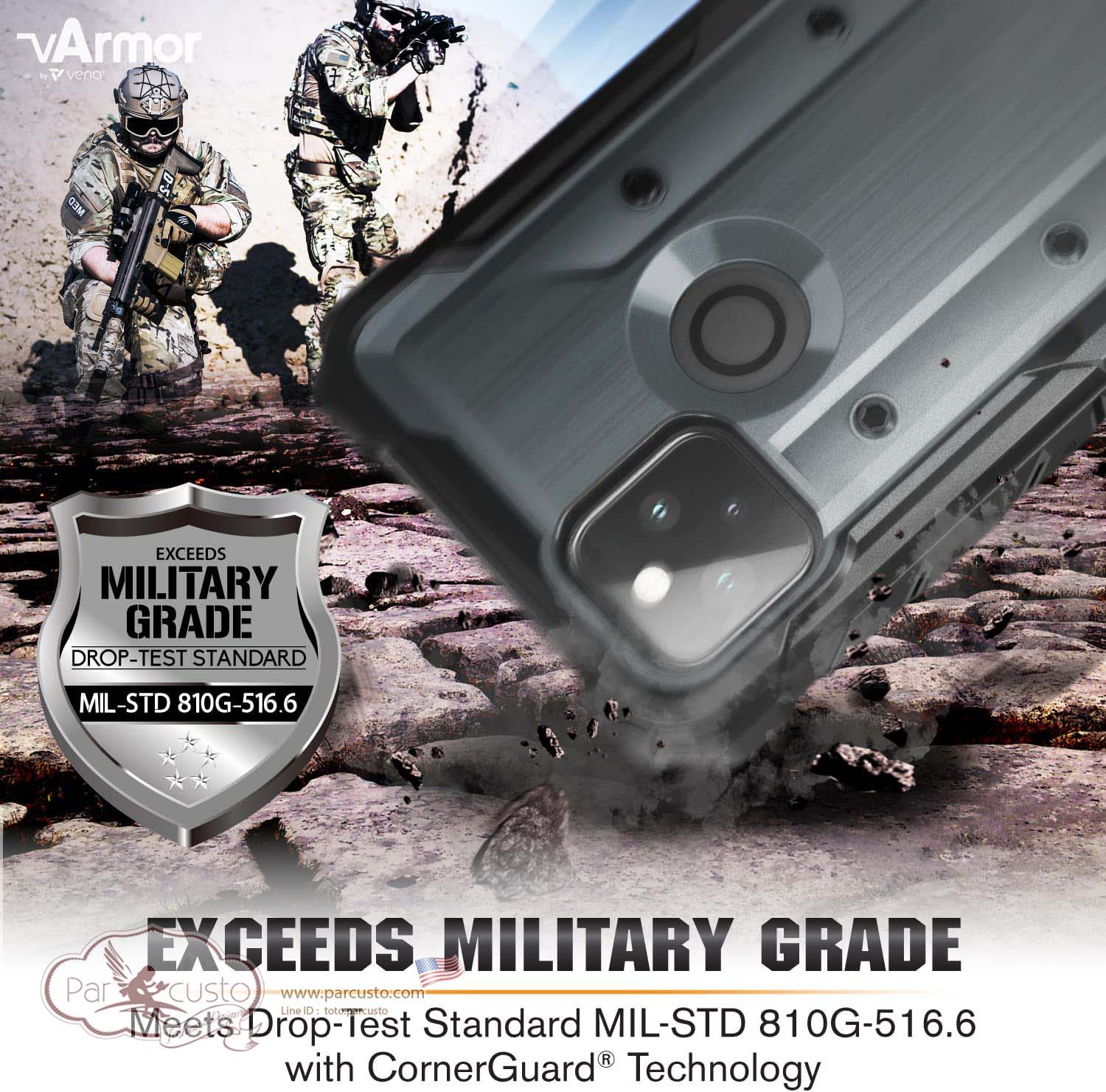 เคสกันกระแทก Google Pixel 5A 5G [vArmor] จาก Vena (Pre-order USA)