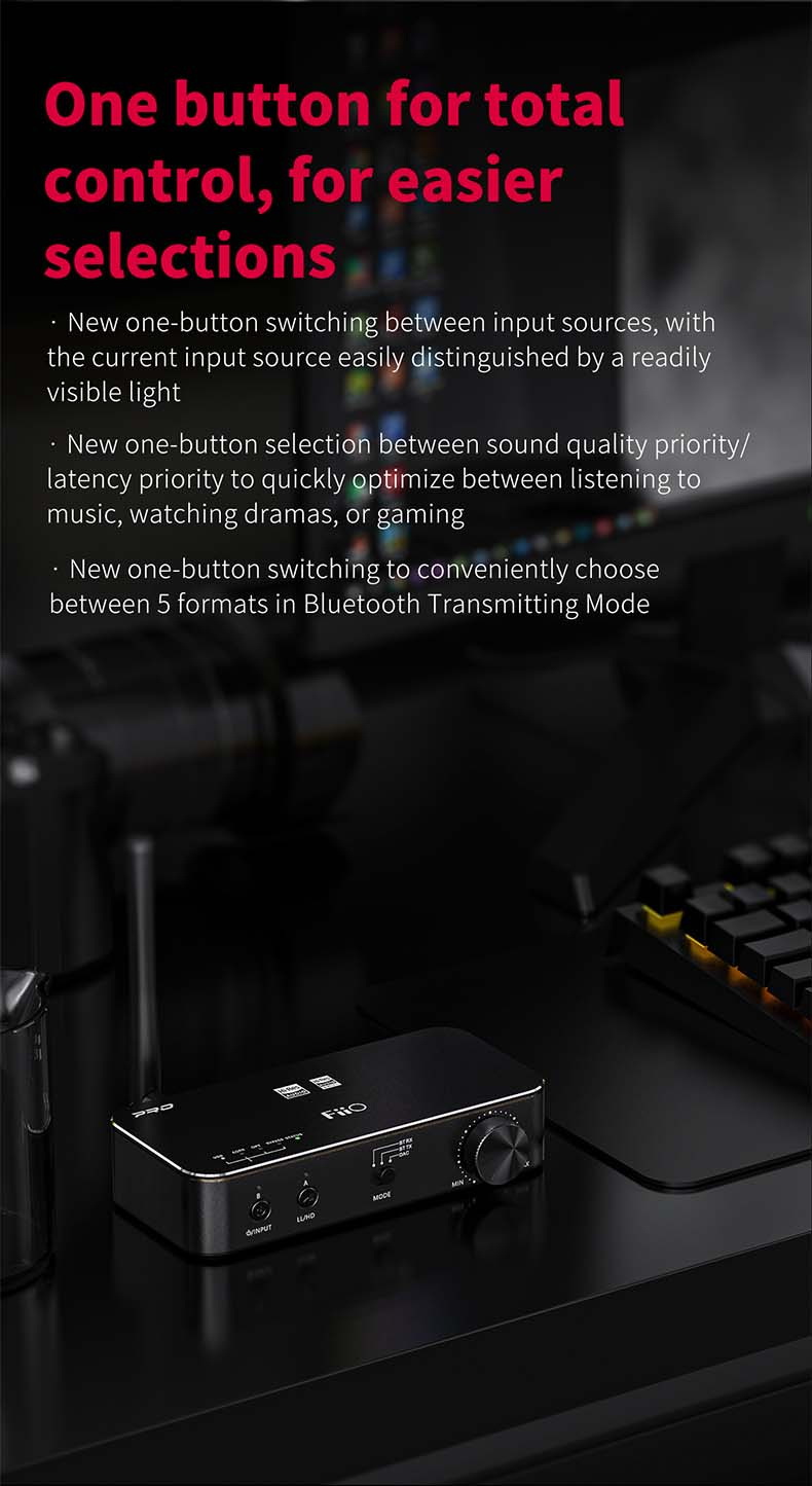 FiiO BTA30 PRO ตัวรับและส่งสัญญาณไร้สายรองรับ Bluetooth5.0 ประกันศูนย์ไทย