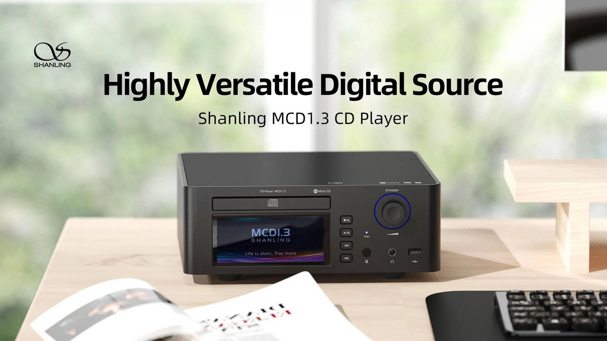 [PreOrder] Shanling MCD1.3 เครื่องเล่นซีดีดิจิตอลชิป AK4499EX+TPA6120 รองรับ MQA-CD, LDAC ประกันศูนย์ไทย