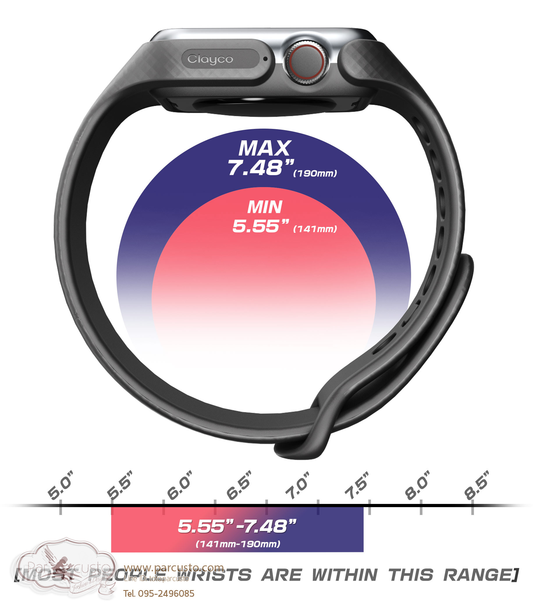 เคสกันกระแทก Apple Watch 4 44mm จาก Clayco [Pre-order]