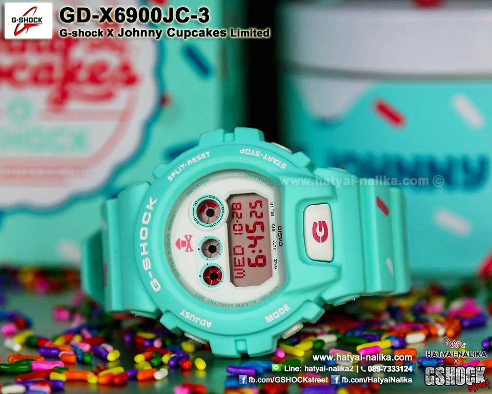 นาฬิกา Casio G-Shock Limited G-SHOCK x Johnny Cupcakes Collaboration รุ่น GD-X6900JC-3 ของแท้ รับประกัน1ปี