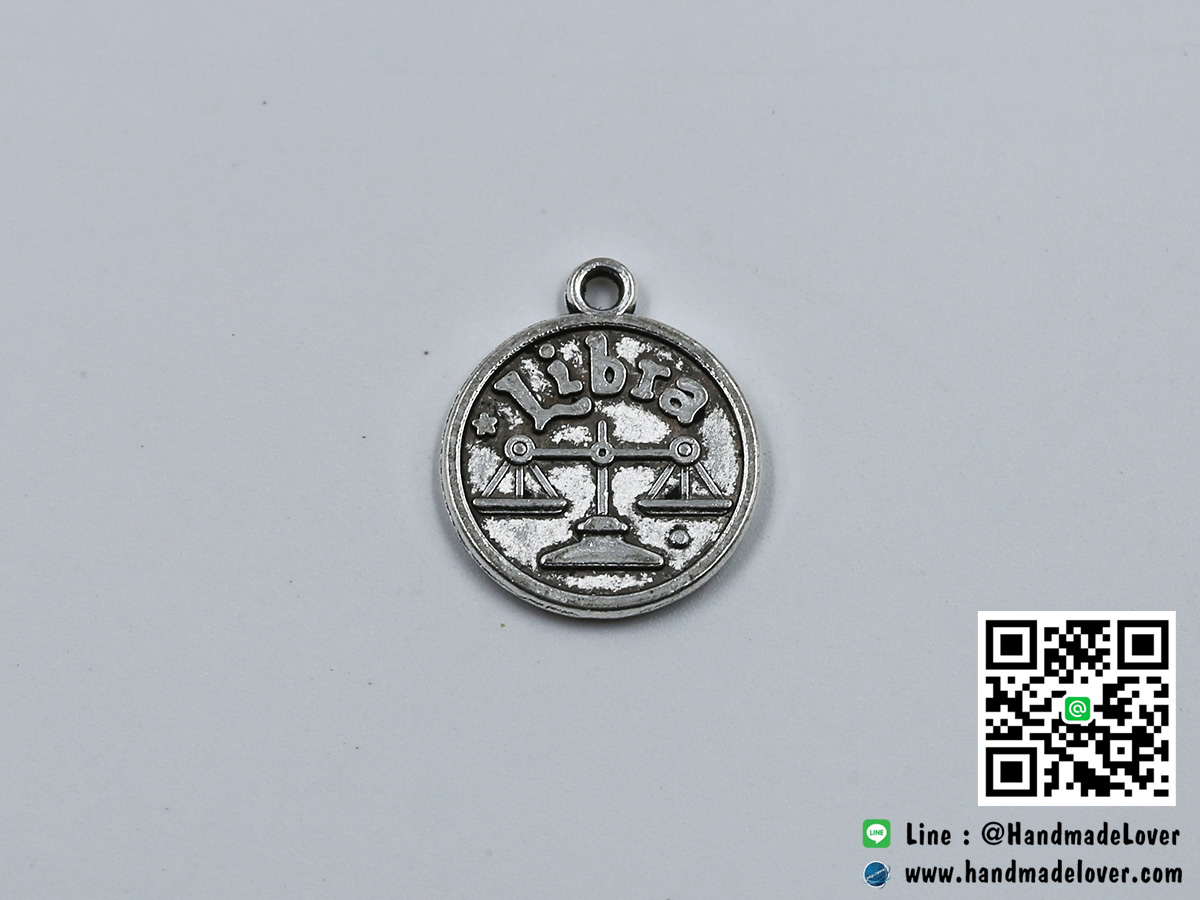 จี้โลหะ ราศีตุลย์ (Libra) สีนิเกิล