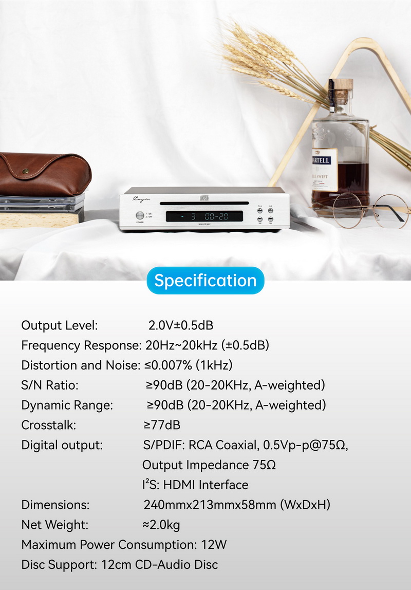 Cayin MINI-CD MK2 เครื่องเล่น CD ระดับ Audiophile