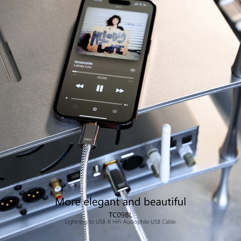 DD TC09BL สายแปลง Lightning เป็น USB TypeB สำหรับเครื่องเสียง