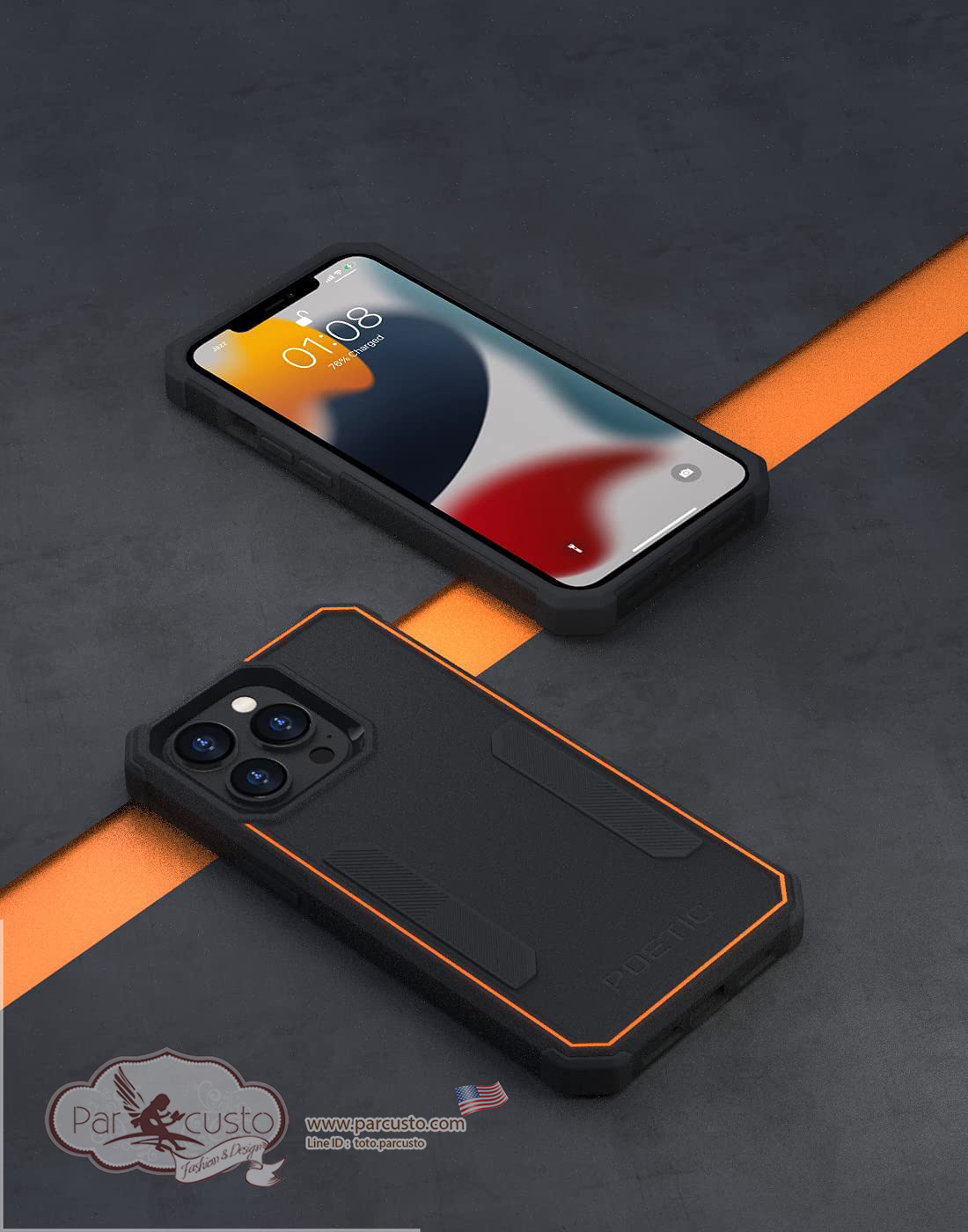 เคสกันกระแทก iPhone 13 Pro Max [Neon Series] จาก POETIC [Pre-order USA]