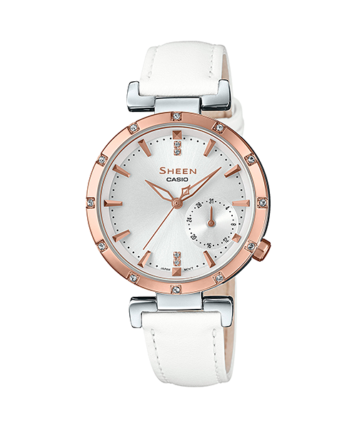 นาฬิกา คาสิโอ Casio SHEEN 3-HAND Analog SHE-4051 series รุ่น SHE-4051PGL-7A ของแท้ รับประกัน1ปี