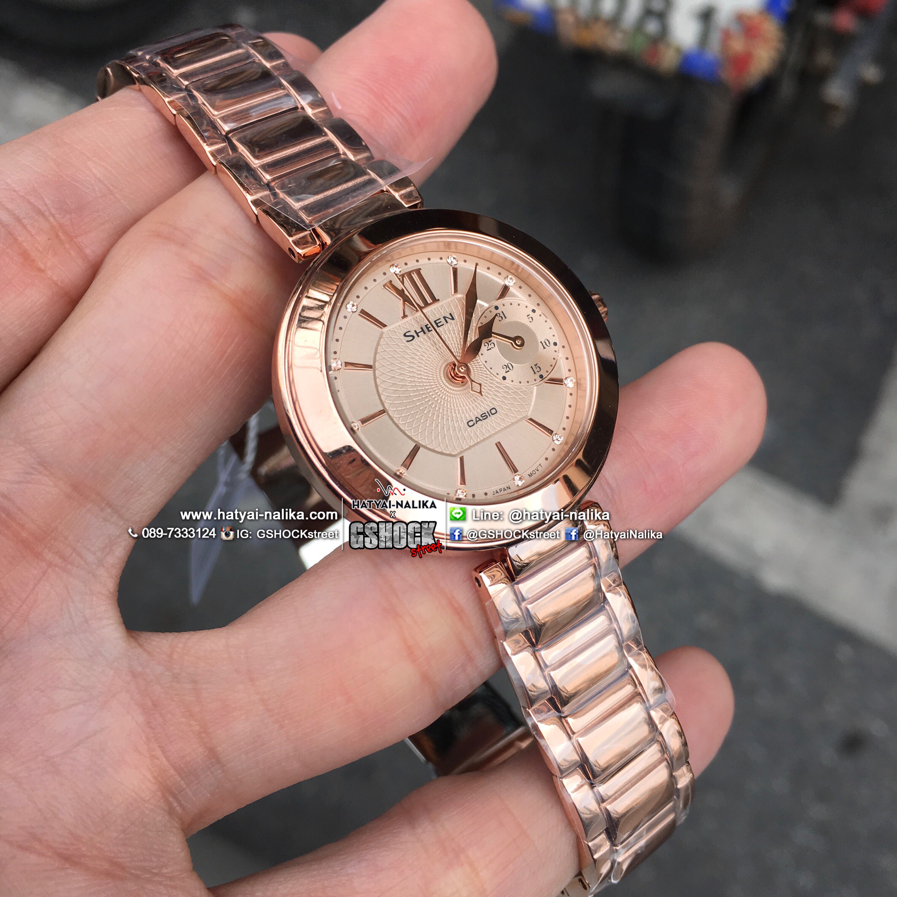 นาฬิกา คาสิโอ Casio SHEEN MULTI-HAND รุ่น SHE-3050PG-7A ของแท้ รับประกัน1ปี