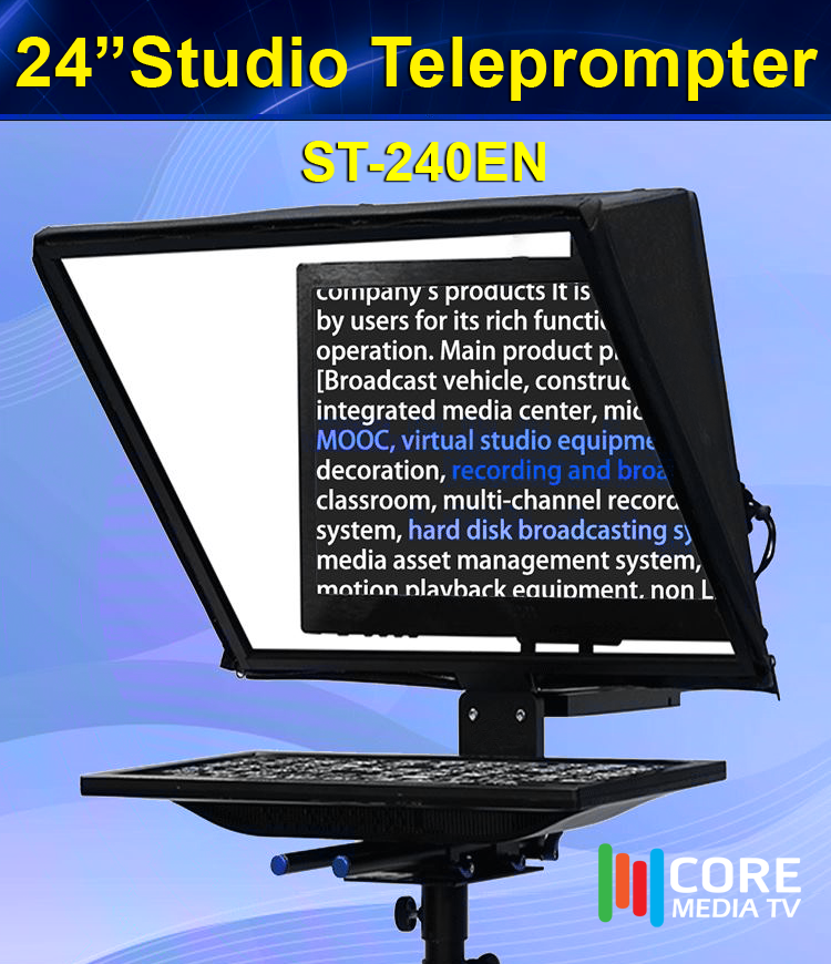 220PG Studio Teleprompter เครื่องบอกบท ตัวช่วยในการถ่ายทำ ถูกต้อง แม่นยำ เร็วรวด