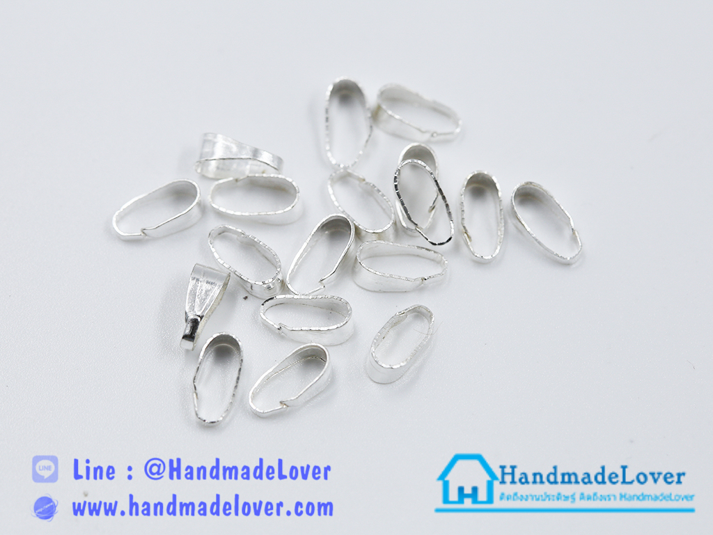 ห่วง สีเงิน ขนาด 8*4 มม. [แพ็ค 20 ชิ้น]
