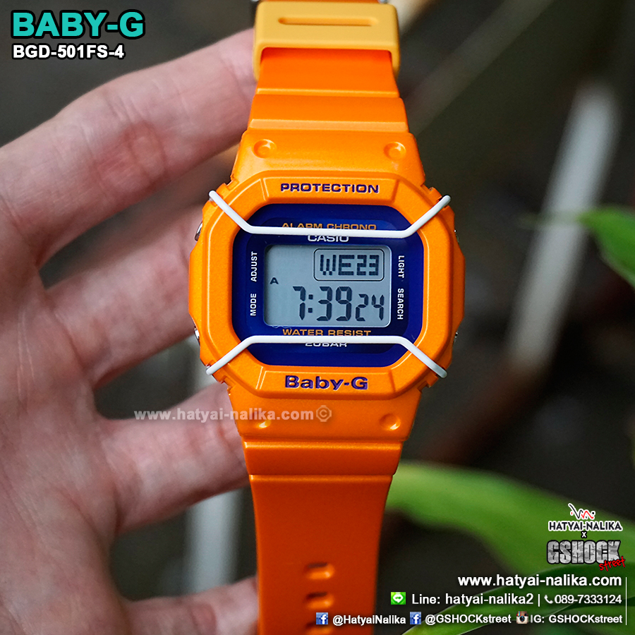 นาฬิกา Casio Baby-G BGD-501FS Vivid Fashion color series รุ่น BGD-501FS-4 ของแท้ รับประกัน1ปี