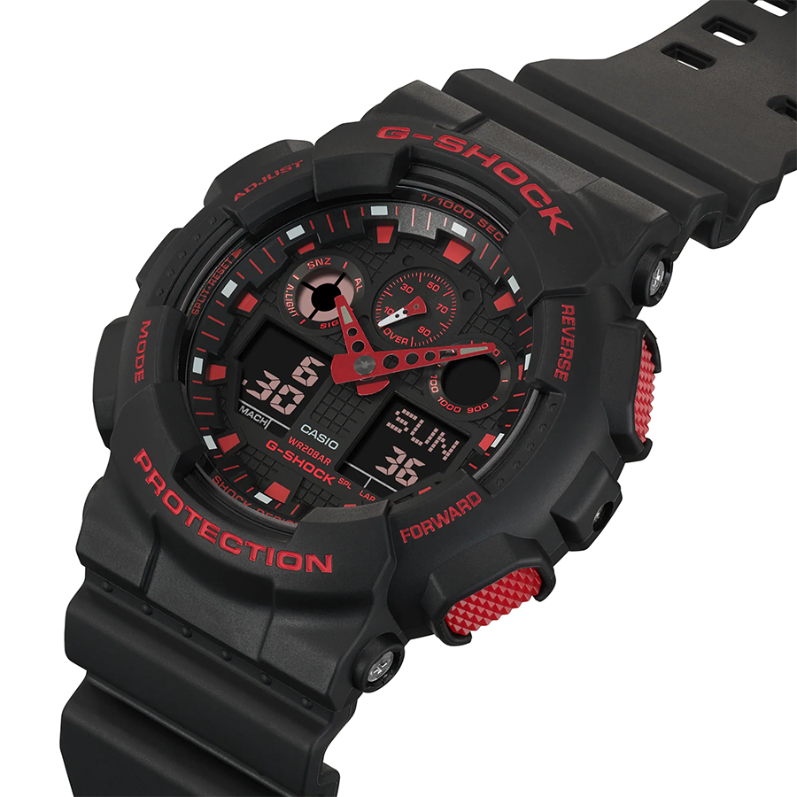 นาฬิกา Casio G-Shock Special color Burning Red series รุ่น GA-100BNR-1A ของแท้ รับประกัน1ปี