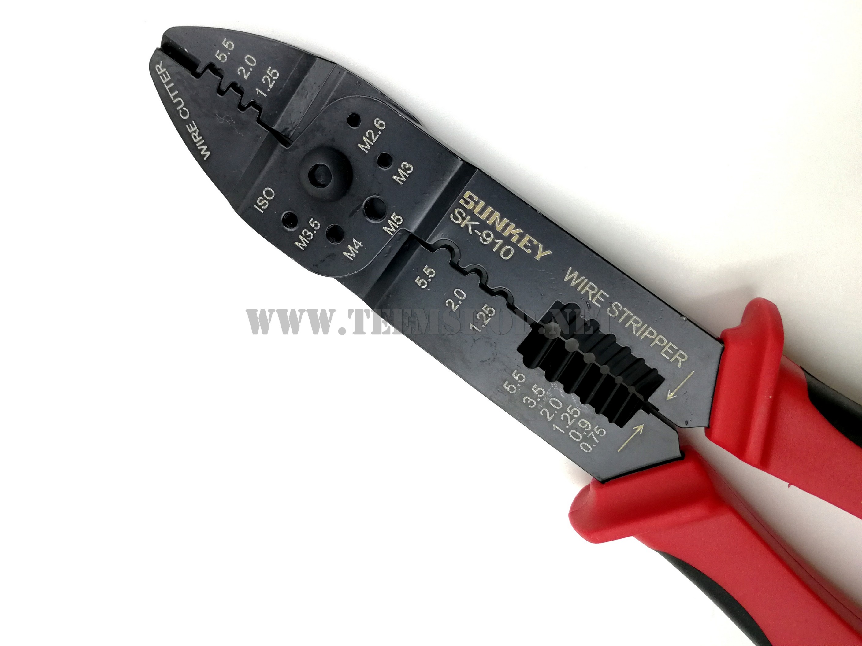 SUNKEY คีมปอกสาย ย้ำสาย SK-910 Made in Taiwan