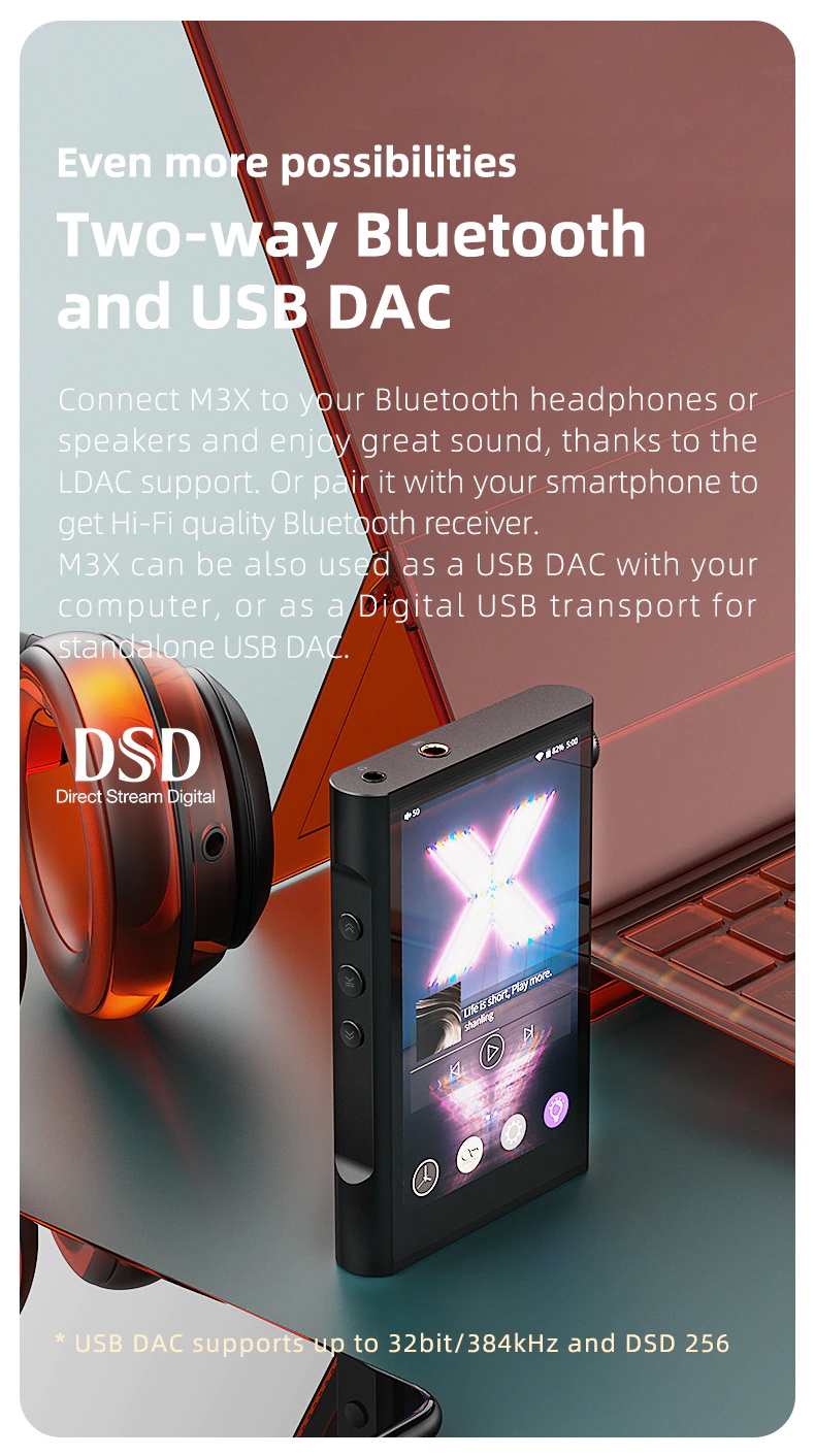 ขาย Shanling M3X Dap พกพาระบบ Android รุ่นล่าสุดรองรับ MQA