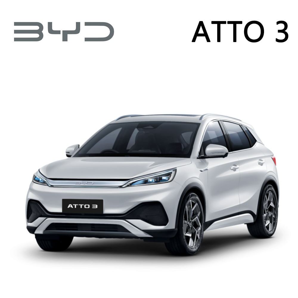 พรมปูพื้นรถยนต์ 6D รถ BYD ATTO3 ปี 2022-2026 ชุดเต็มคัน รวมแผ่นท้ายและหลังพนักพิง จำนวน 6 ชิ้น