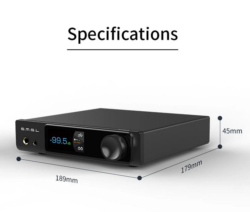 SMSL RAWMDA1 DAC/AMP ตั้งโต๊ะ ชิป ESS ES9039Q2M x2 รองรับ MQA, Dual Hi-Res ประกันศูนย์ไทย