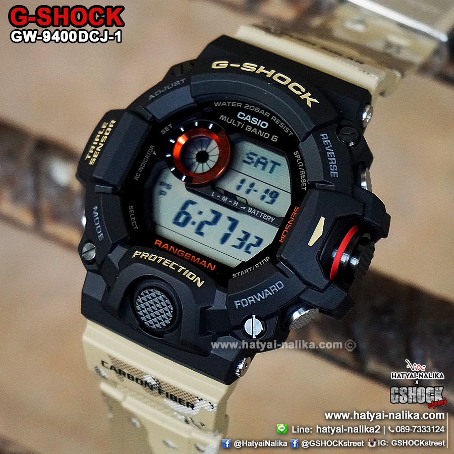 นาฬิกา Casio G-Shock RANGEMAN Limited "Master in Desert Camouflage" series รุ่น GW-9400DCJ-1 (แมวลายพรางทะเลทราย) ของแท้ รับประกัน1ปี