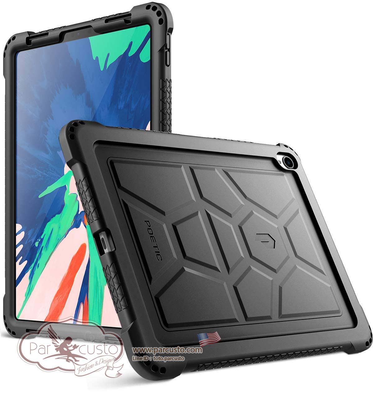 เคสซิลิโคนกันกระแทก Apple iPad Pro 11 inch (2018) [TurtleSkin] จาก Poetic [Pre-order USA]