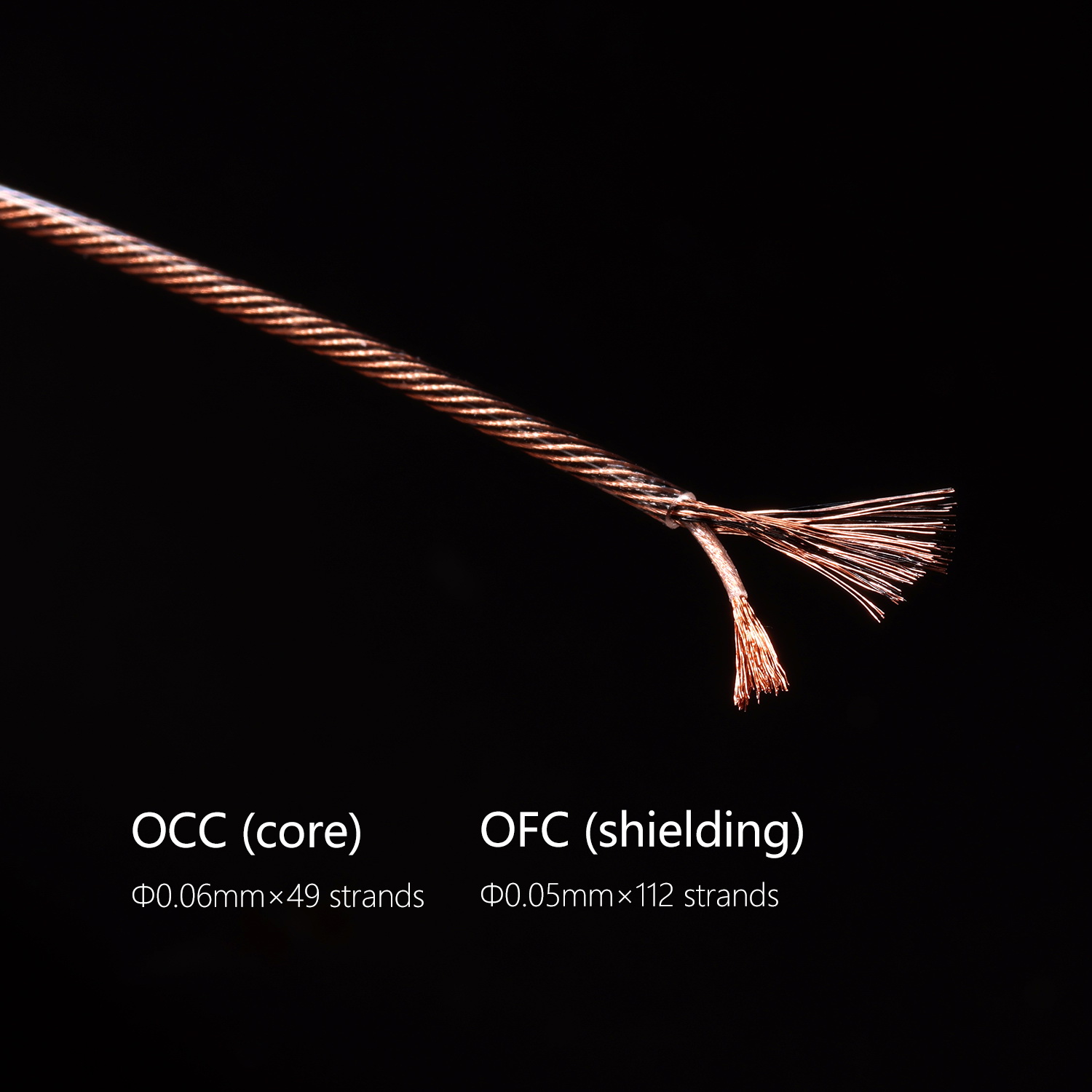 DD BC130B สายอัพเกรดหูฟัง OCC หุ้มฉนวน สายถักมือระดับเทพ