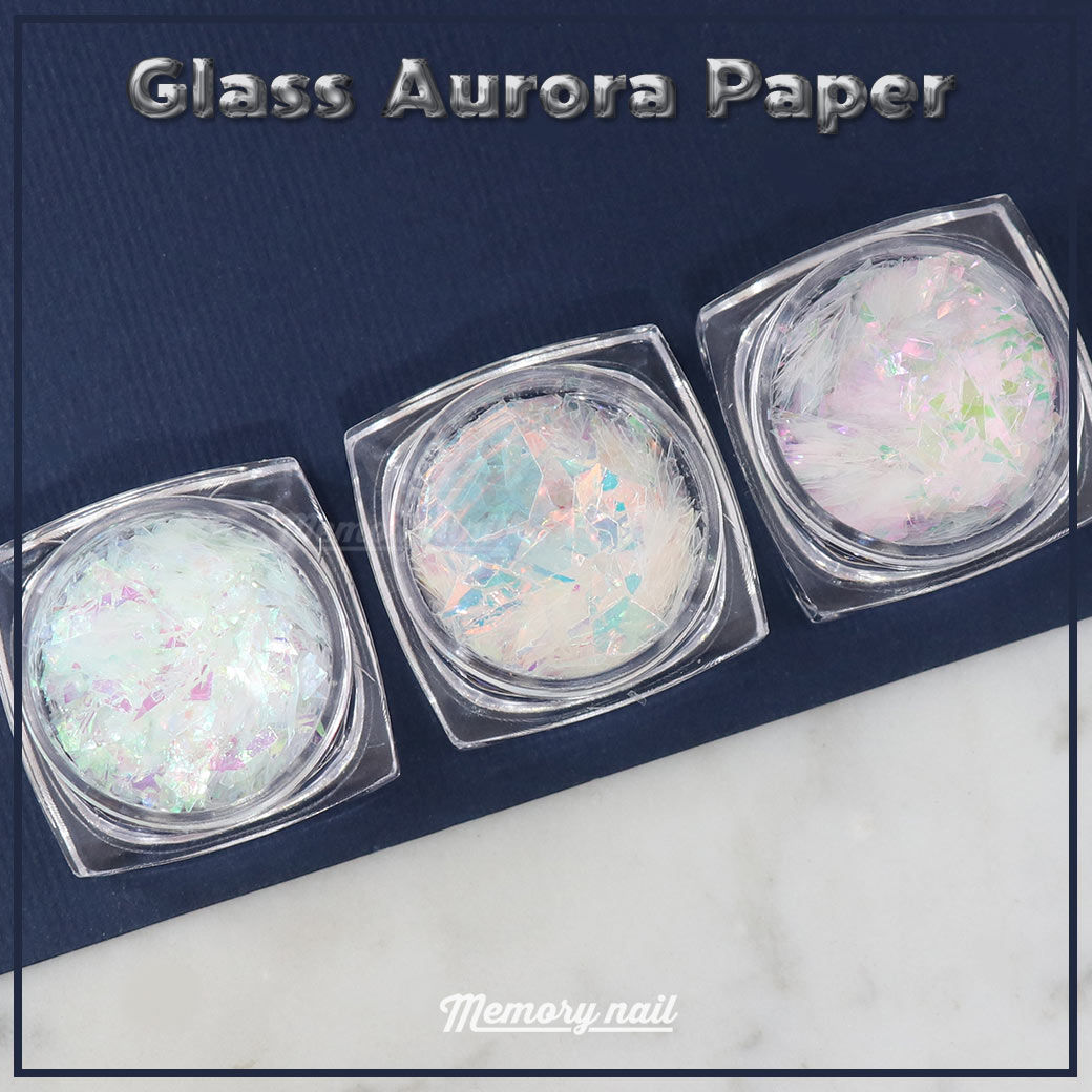 กระดาษแก้ว ออโรรา,Glass Aurora Pape,กระดาษแต่งเล็บ,กระดาษแก้ว แต่งเล็บ,กระดาษแก้ว ติดเล็บ,ติดเล็บกระดาษแก้ว,ลายเล็บ กระดาษแก้ว,กระดาษแก้ว ตกแต่งเล็บ