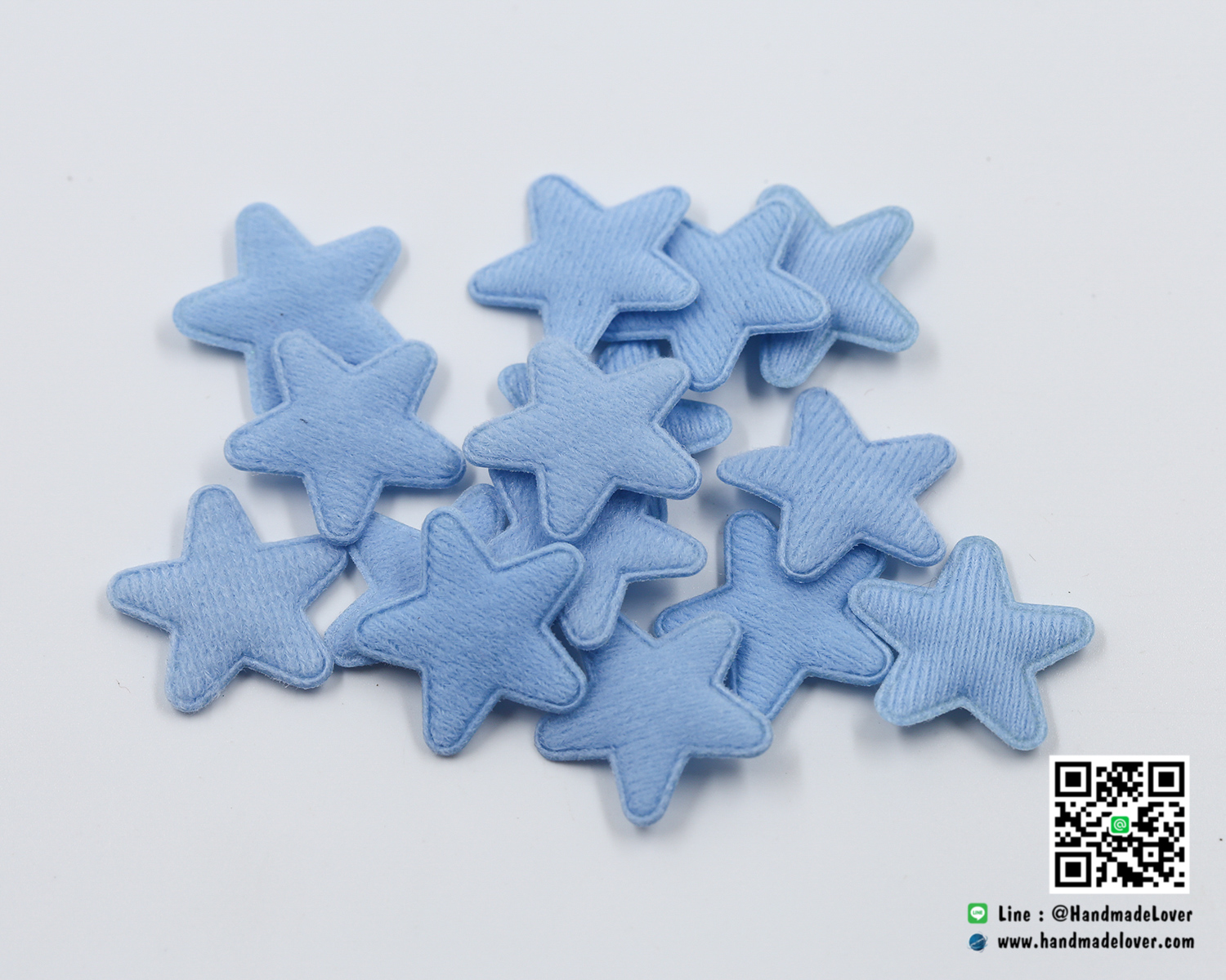 ดาวตกแต่ง สีฟ้า ขนาด 20 มิล (แพ็ค 15 ชิ้น)