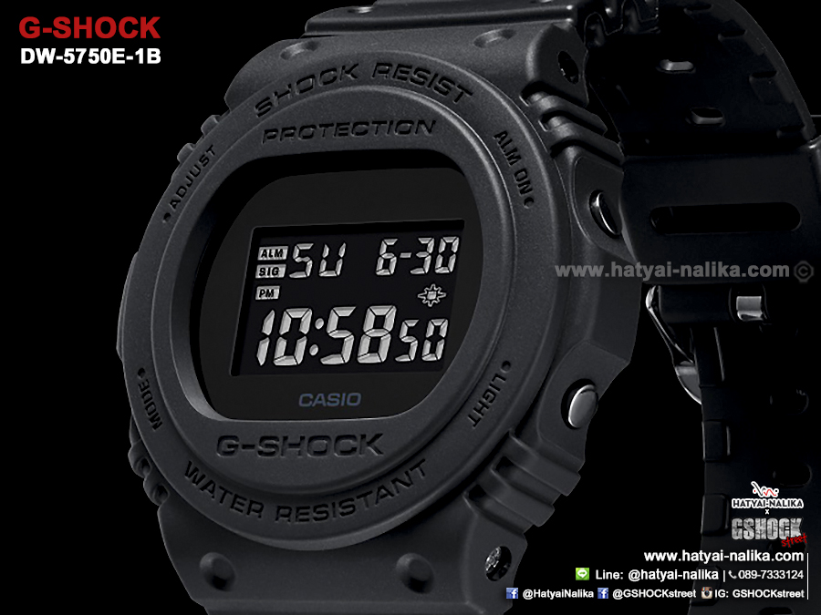 นาฬิกา Casio G-Shock DIGITAL DW-5750E series รุ่น DW-5750E-1B ของแท้ รับประกัน1ปี