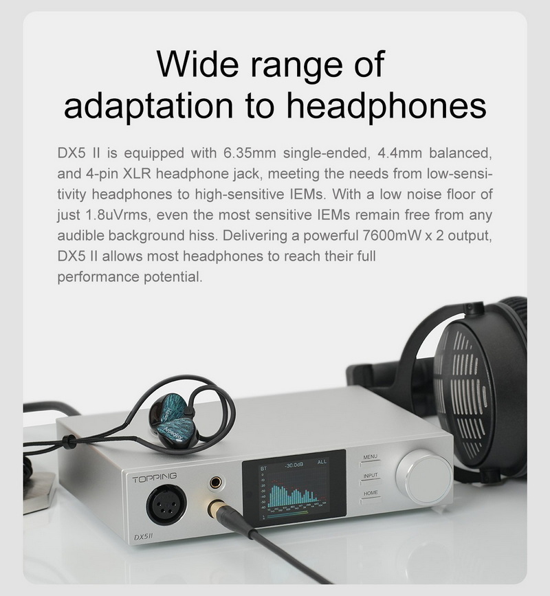 Topping DX5II DAC/AMP ตั้งโต๊ะ ชิป ESS ES9039Q2M x2, แอมป์ X-Hybrid รองรับ Dual Hi-Res ประกันศูนย์ไทย