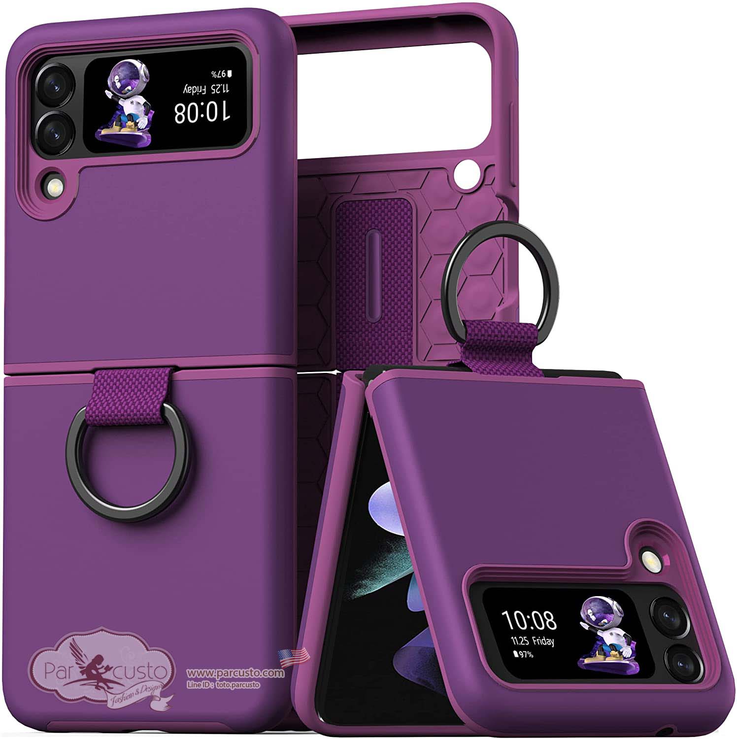 เคสกันกระแทก Samsung Galaxy Z Flip 3 จาก X-FOUR [Pre-order USA]