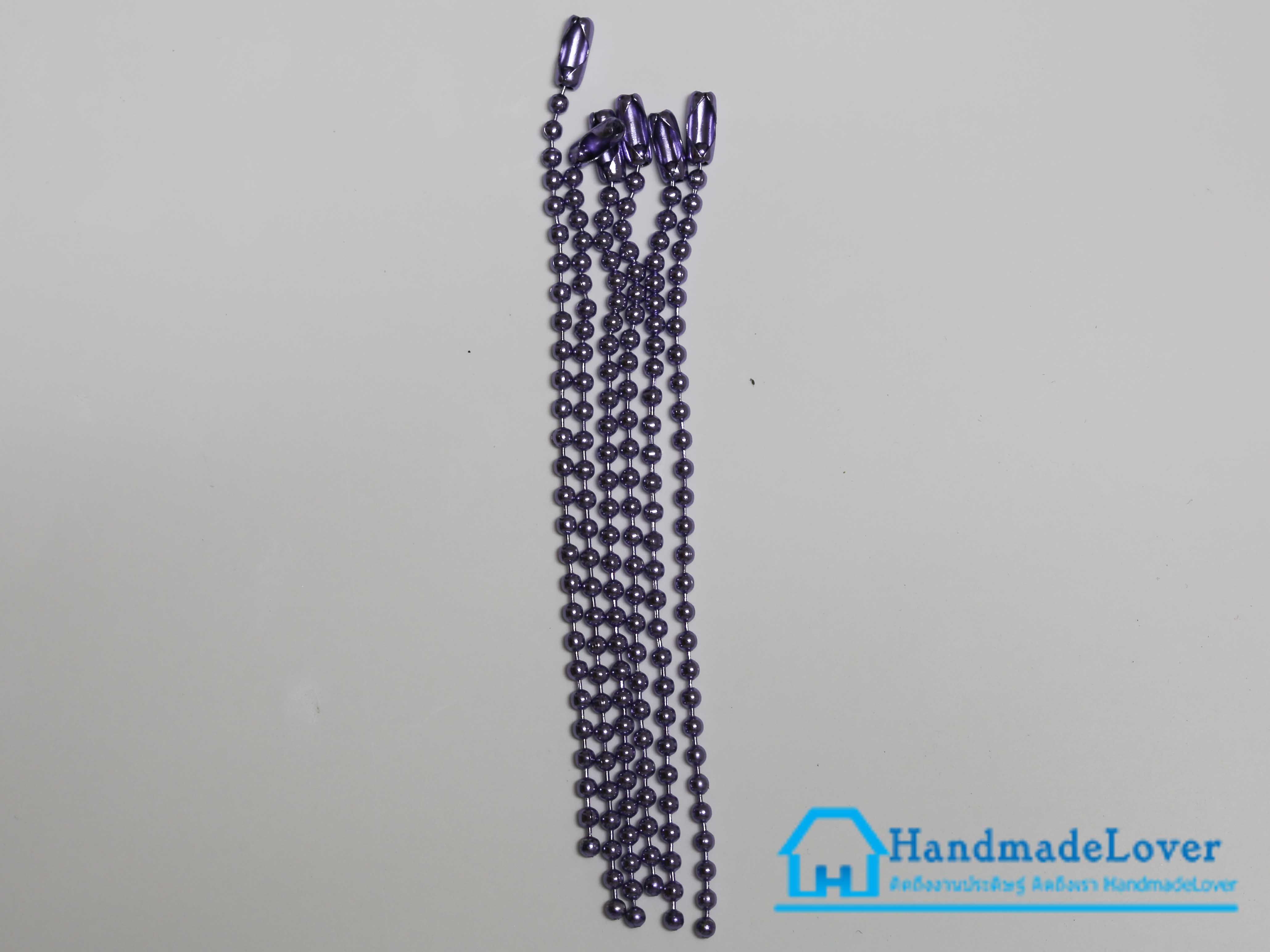 โซ่ไข่ปลา สีม่วง [แพ็ค 5 ชิ้น]