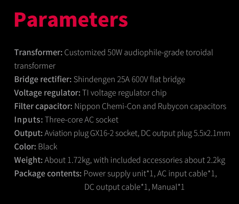 ขาย FiiO PL50 แหล่งจ่ายไฟแบบควบคุมเชิงเส้น เสียงรบกวนต่ำ ประกันศูนย์ไทย