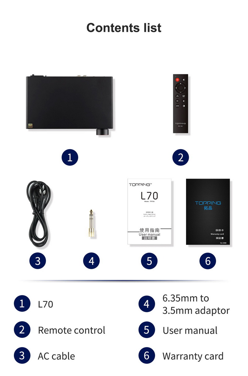 ขาย Topping L70 Full Balanced NFCA Headphone Amplifier ประกันศูนย์ไทย