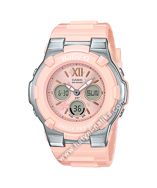 นาฬิกา Casio Baby-G Special Color BGA-110BL Blooming Flower series รุ่น BGA-110BL-4B (ชมพูไข่ไก่) ของแท้ รับประกัน1ปี