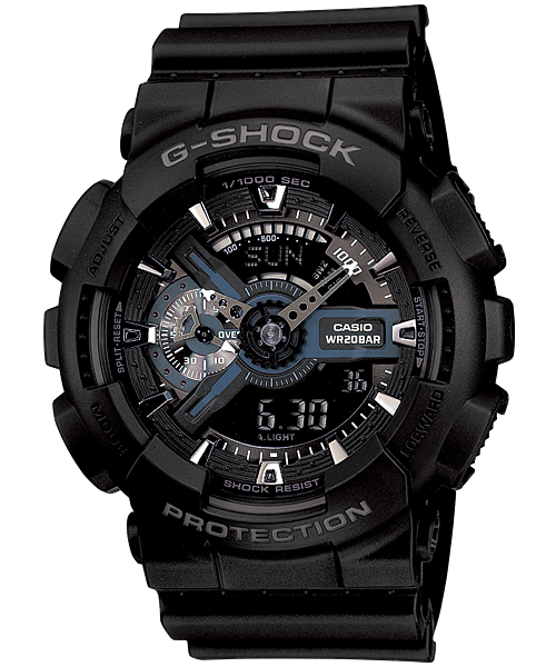 นาฬิกา คาสิโอ Casio G-Shock Standard Analog-Digital รุ่น GA-110-1B (BLACK HAWK)