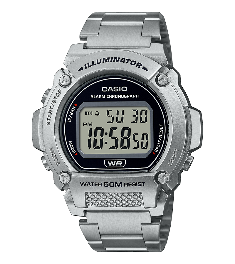 นาฬิกา Casio STANDARD DIGITAL รุ่น W-219HD-1AV ของแท้ รับประกัน1ปี